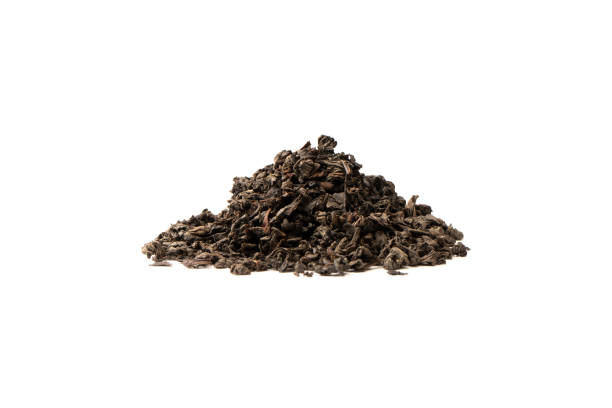 istock Dried tea leaves isolated on a white background. 1531151473