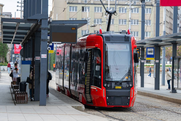 istock public transport red trams in Poland 1531153061