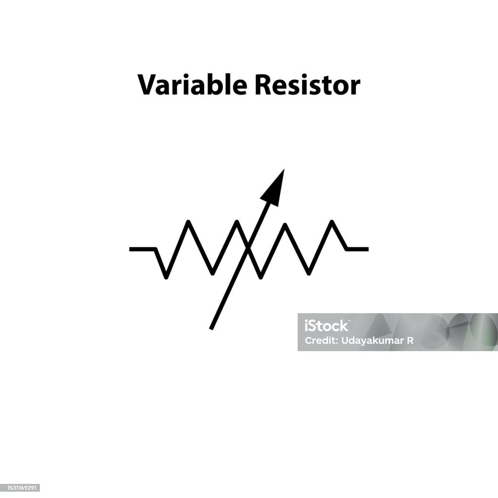 Variable Redistor Variable Resistor Electronic Symbol Illustration Of Basic Circuit ...
