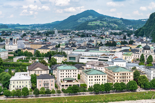 Eggenberg castle in Graz, main facade view