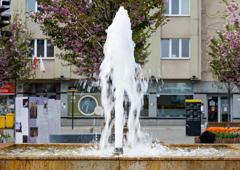 City fountain in Katowice Poland