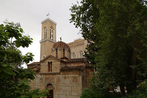 Plaka, Athens, Greece: -The Panagía Gorgoepíkoos is a Byzantine church in downtown Athens, in a small park next to the Cathedral, seat of the Orthodox Archbishop of Athens