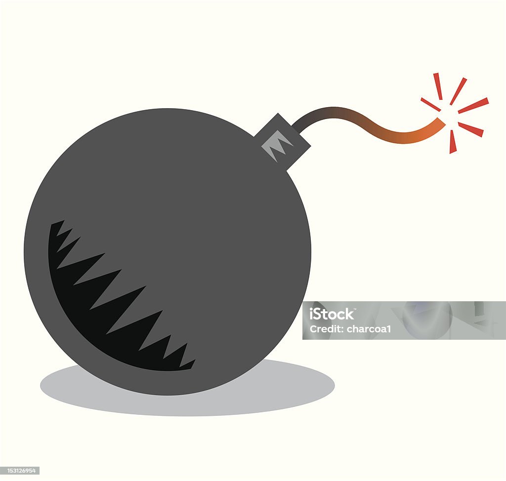 dynamite cartoon bomb - original illustration by Michael Bretherton Bomb stock vector