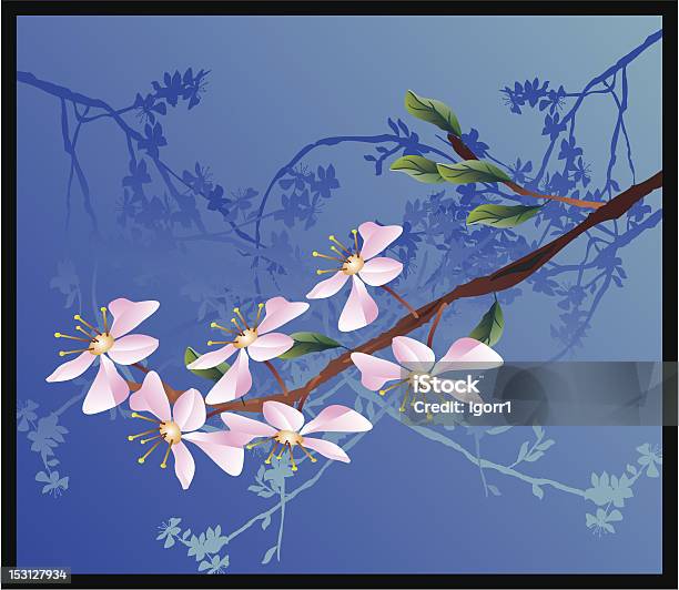 Sakura Vecteurs libres de droits et plus d'images vectorielles de Arbre - Arbre, Arbre en fleurs, Art