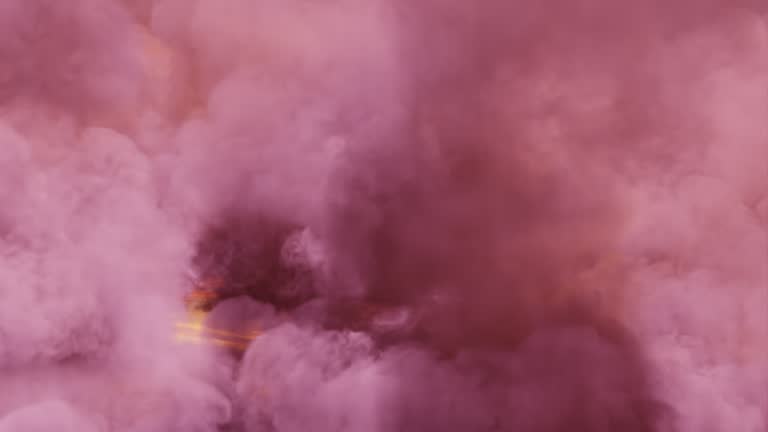 fly through pink clouds. a pink cloud sky. looping animation of a heavenly sky