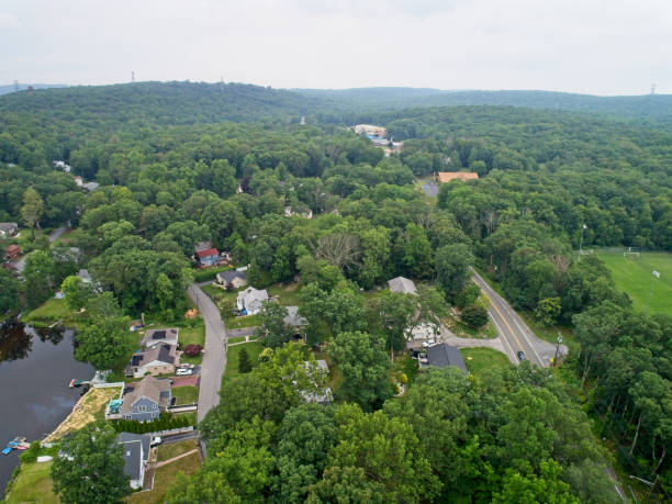 istock Rural neighborhood aerial 1531301847