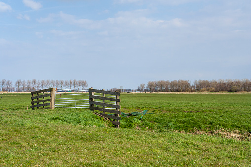 Landscape with fence at De Wilck