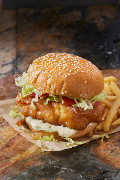 istock Beer Battered Fish Burger with Fries 1531372435