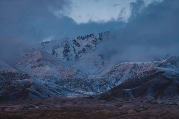 istock Mountains winter landscape in overcast weather 1531421653