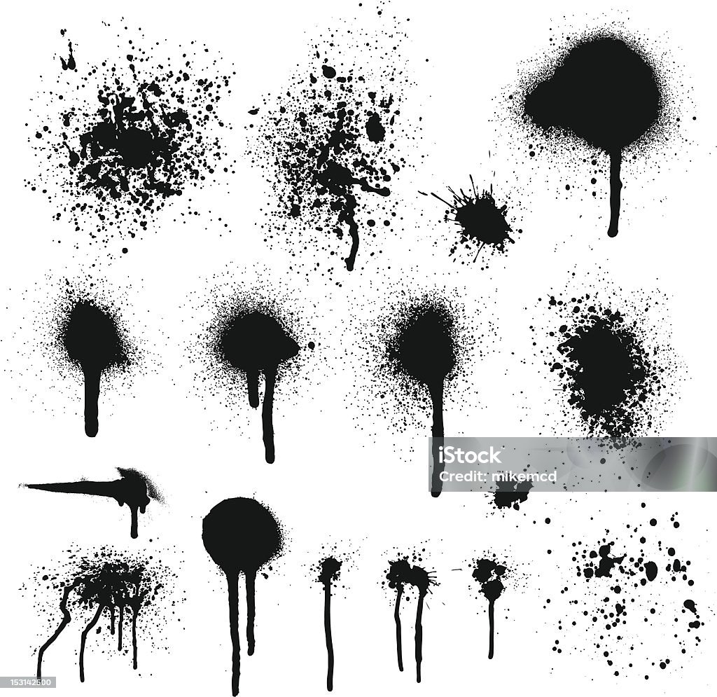 Spray elemente de vopsea - vector de stoc Vopsea spray fără redevențe Spray elemente de vopsea - vector de stoc Vopsea spray fără redevențe