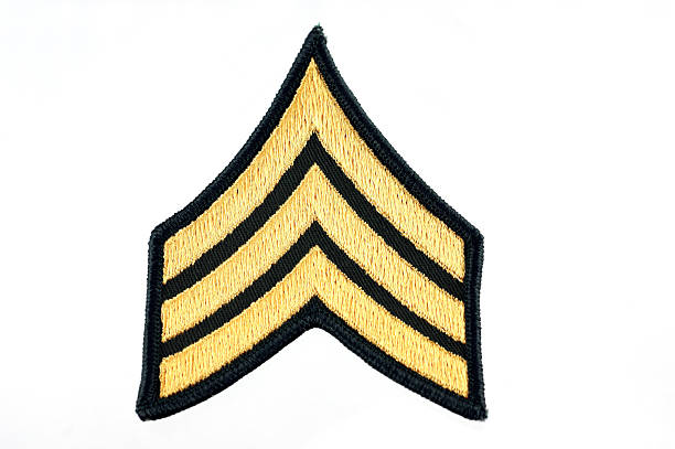 united states army sargento do insignia - striped military sergeant army - fotografias e filmes do acervo