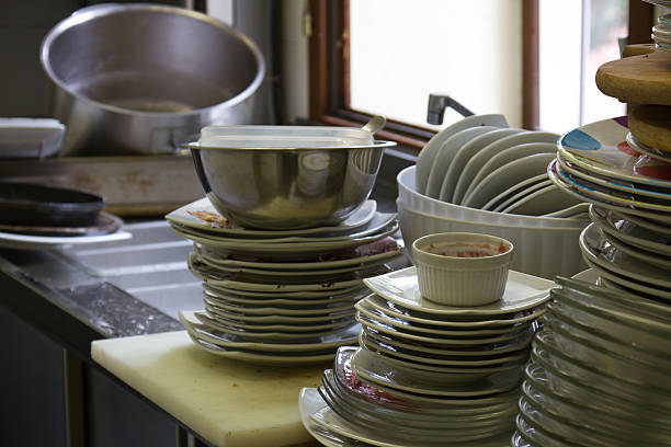 istock Dirty dishes to wash 153145859