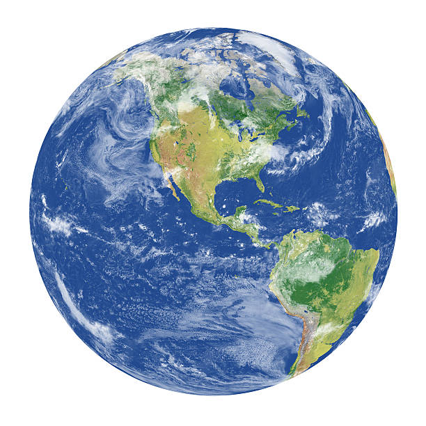 Earth Model: USA View stock photo