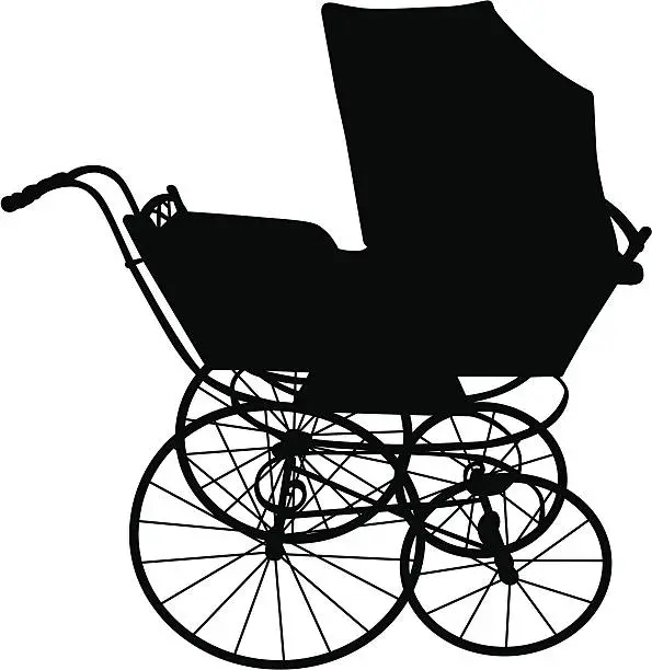 Vector illustration of Baby Carriage