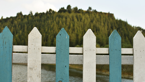 Wooden fence