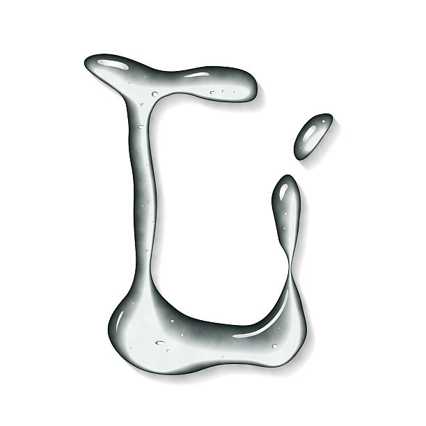 Water Font Letter L Stock Photo - Download Image Now - Letter L