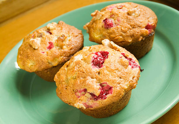 Cranberry and Banana Muffins with Walnuts