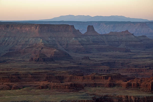 Nascer do sol sobre Dead Horse Point - foto de acervo