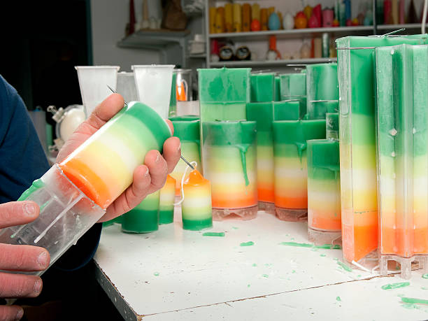 istock Handmade candles manufacturing series 153151856