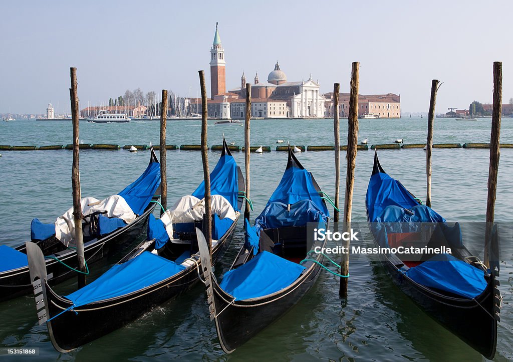 Gondolami w Wenecja, Włochy - Zbiór zdjęć royalty-free (Canal Grande - Wenecja)