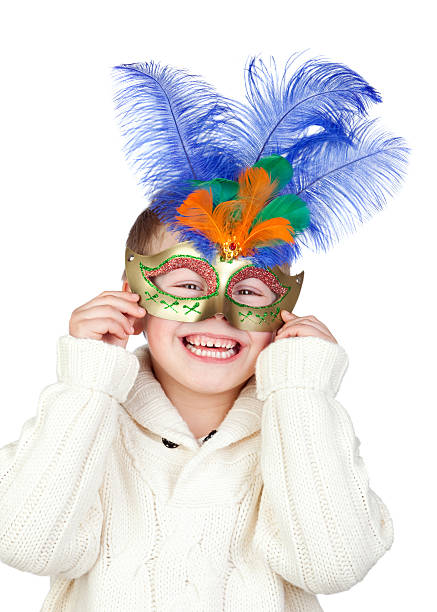 a girl with a mask