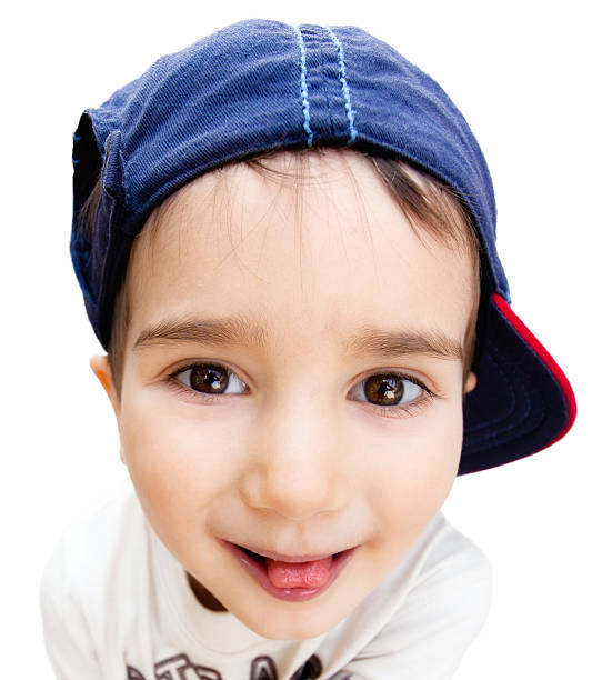 istock Portrait of boy wearing a cap 153154675
