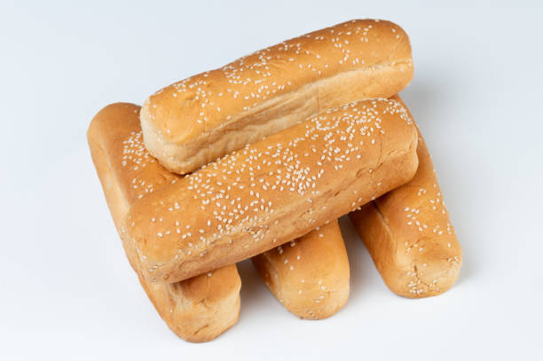 istock Hot dog buns pile 1531550419