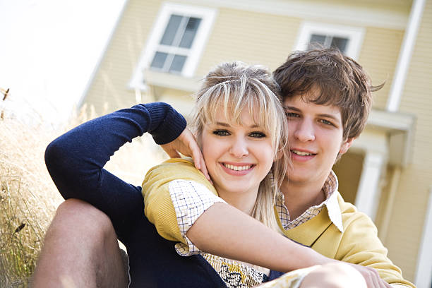 istock Young caucasian couple in love 153155066