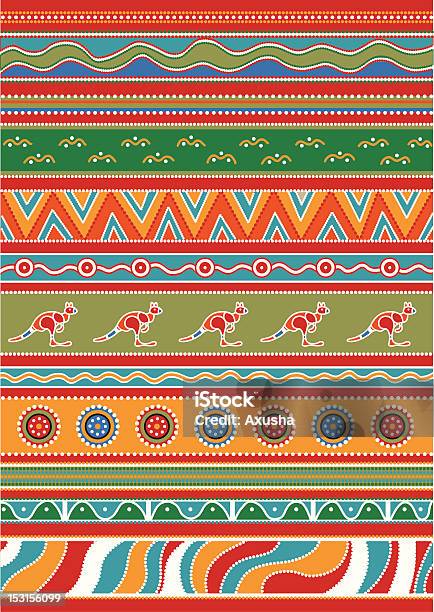 Set Of Australian Patterns Stock Illustration - Download Image Now - Abstract, Animal, Animal Markings