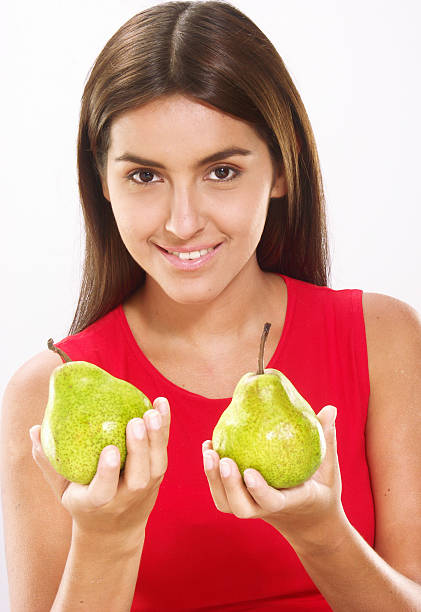Woman pears.
