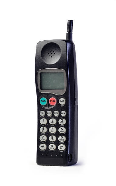 istock Vintage telephone on white 153157834