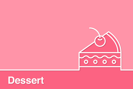 Bakery Concepts with Cupcake on Pink Background