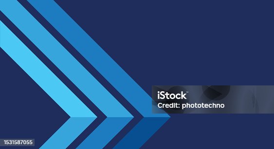 istock Chevron shapes blue colors stripes background. Abstract blue background. Minimal and simple template. Abstract blue geometric background. 1531587055