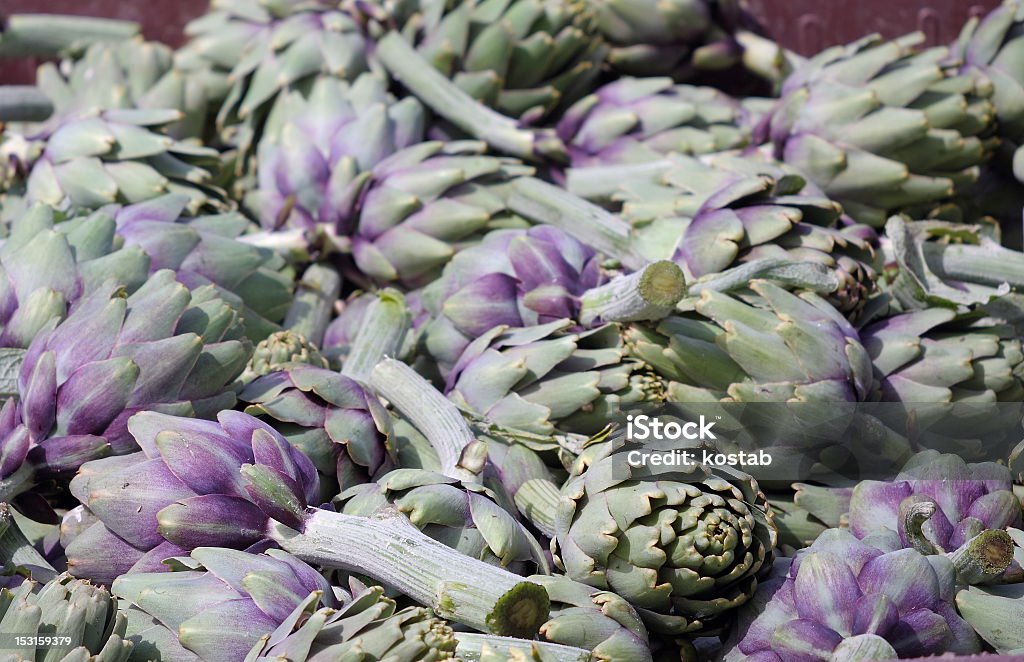Alcachofra Harvest - Foto de stock de Agricultura royalty-free