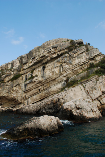 rock formations on island, Rabbit Island, Amasra, Turkey