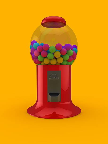 istock gumball machine on yellow background 153160227