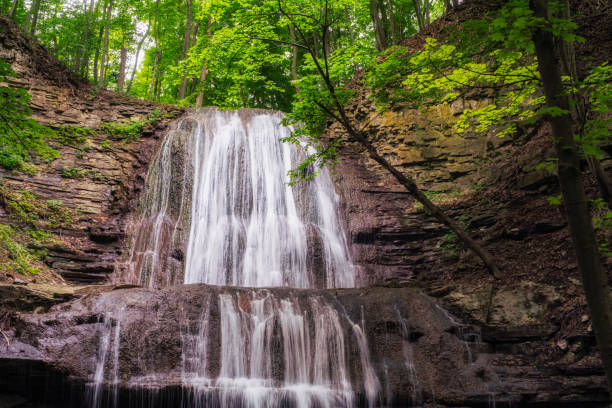 Natural Landscape - Sherman Waterfalls in Hamilton, Ontario