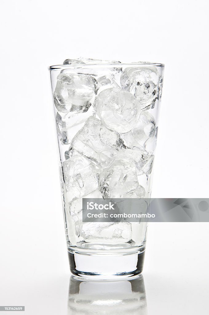Glass Of Ice Stock Photo - Download Image Now - Drinking Glass