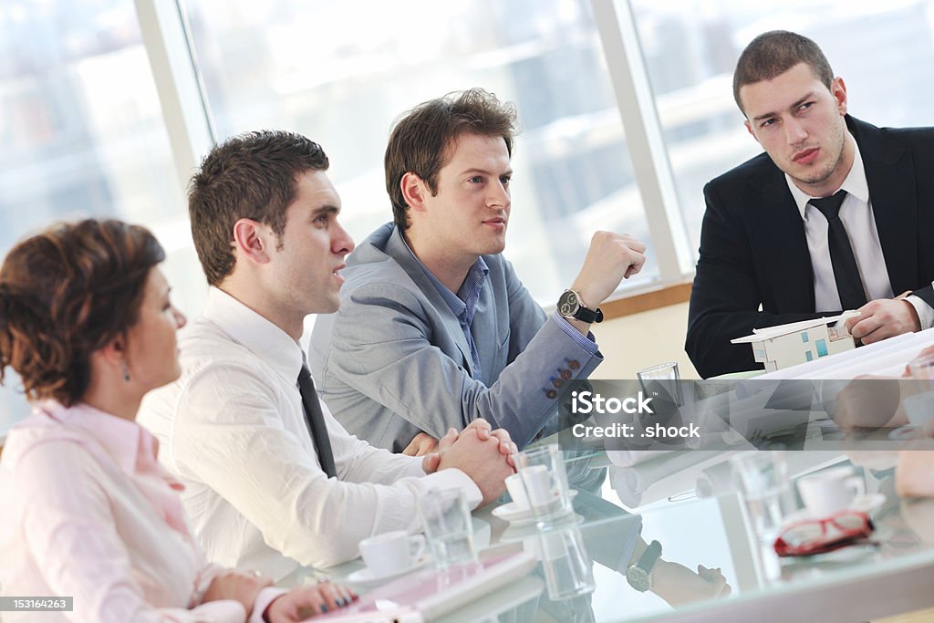 business people at meeting happy young business people group have  meeting at conference room and argue about new ideas and plans Adult Stock Photo