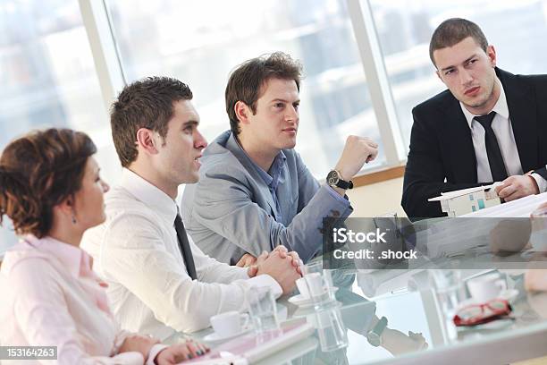 Business People At Meeting Stock Photo - Download Image Now - Adult, Business, Business Meeting