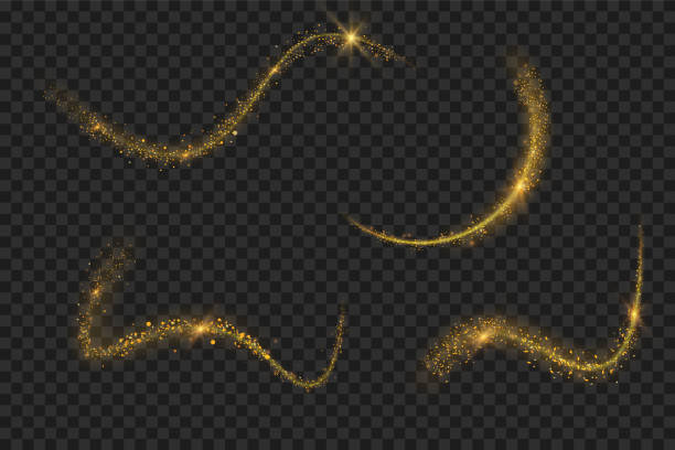Light gold dust png set. Bokeh light lights effect background. Christmas glowing dust background Christmas glowing light bokeh confetti and glitter texture overlay for your design. Light gold dust png set. Bokeh light lights effect background. Christmas glowing dust background Christmas glowing light bokeh confetti and glitter texture overlay for your design. wave png stock illustrations