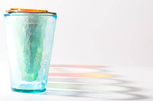 colorful murano glasses stock photo