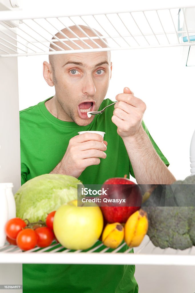 Homme manger - Photo de Adulte libre de droits