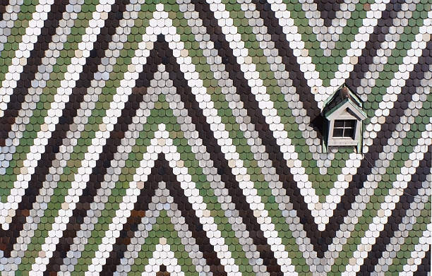 istock Multi-colored tile roof of St. Stephen's Cathedral 153165041
