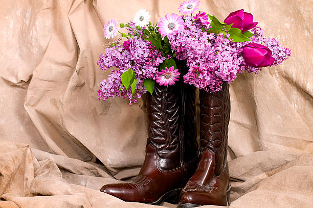 istock Country Boots and Flowers 153165119