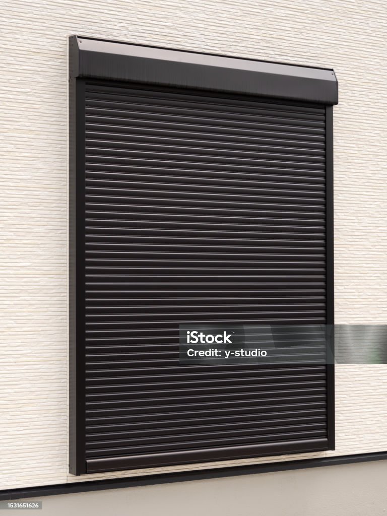 Window Fire Shutter Residential Window Fire Shutter Stock Photo - Download Image Now ...
