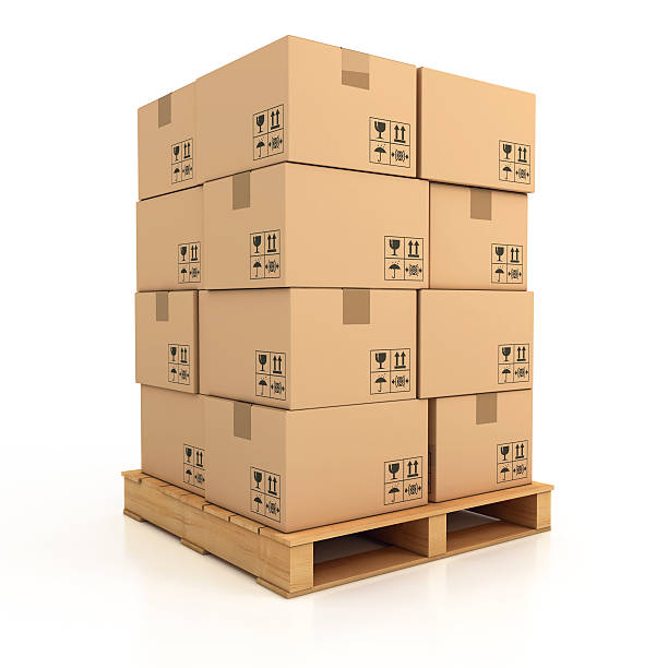 istock cardboard boxes on wooden palette 153165323