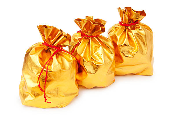 istock Golden sacks full of something good 153165931