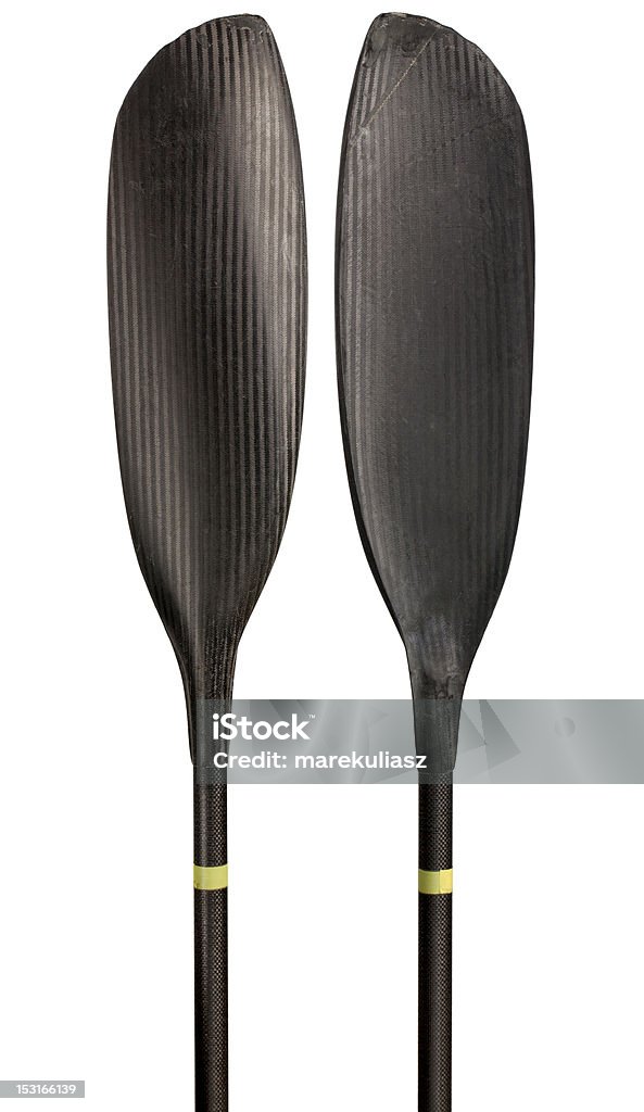 Paletta kayak in fibra di carbonio - Foto stock royalty-free di Colore nero