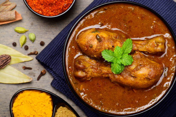 istock Spicy chicken curry with leg piece 1531677256